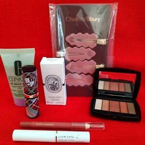 Lot of Beauty Items, Charlotte Tilbury Hair Clips, Lancome, Estee Lauder...